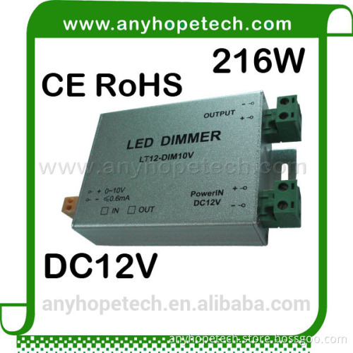 High power 216W 18A 12V led aquarium controller dimmer